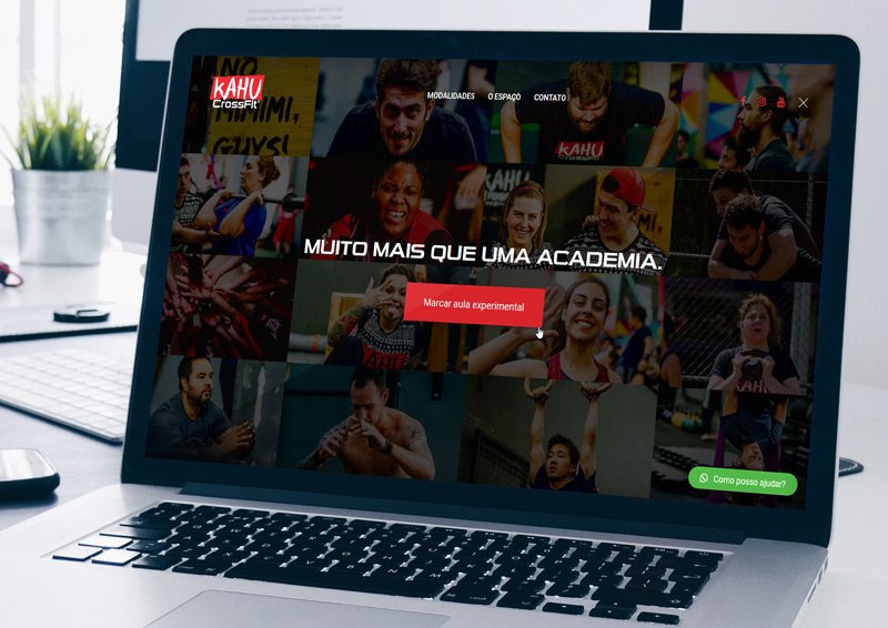 Criação de site para academia