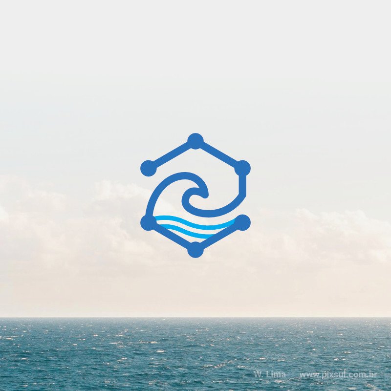 Identidade visual de um projeto que transforma plástico retirado do mar em oportunidades.